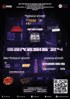 GENESIS'24 National Level Technical Symposium Poster
